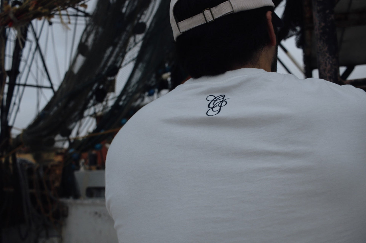 Ocean Port Classic Embroidered Shirt Off White