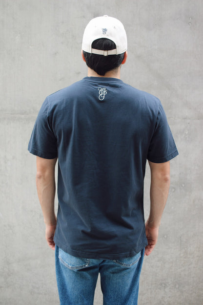 Ocean Port Classic Embroidered Shirt Navy