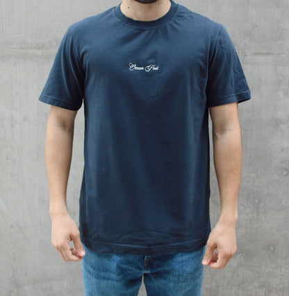 Ocean Port Classic Embroidered Shirt Navy